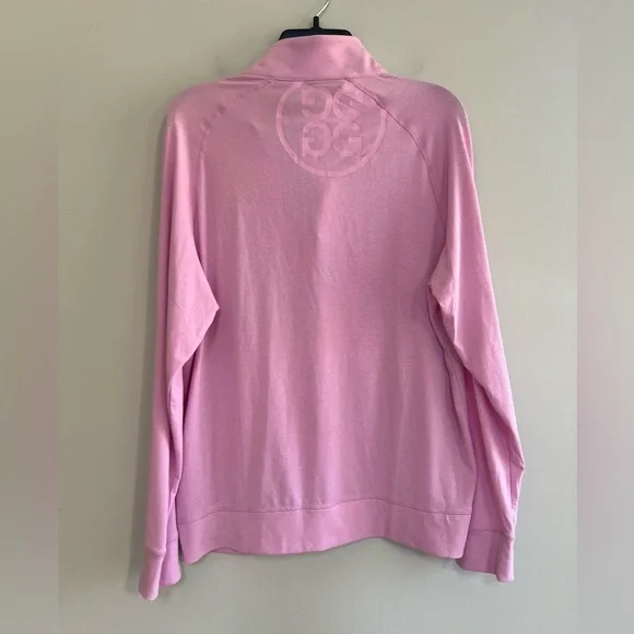 G/FORE 1/4 Zip Luxe Staple Midlayer Golf Pullover in Lilac Light Purple Pink, M - Picture 3 of 9